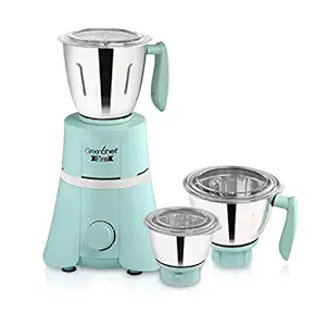 Greenchef FLEN 1HP, 3 Jar Mixer Grinder (Green)
