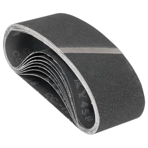 Kozelo Sanding Belts 3 x 21 Inch 100 Grit Silicon Carbide 8 Pack