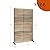 GarveeLife Metal Privacy Screen 72" H x 47" W, Outdoor Privacy Screens and Panels, Freestanding Decorative Fence for Patio Lawn Garden Deck Balcony, 3-Panel Outdoor Divider with Stand