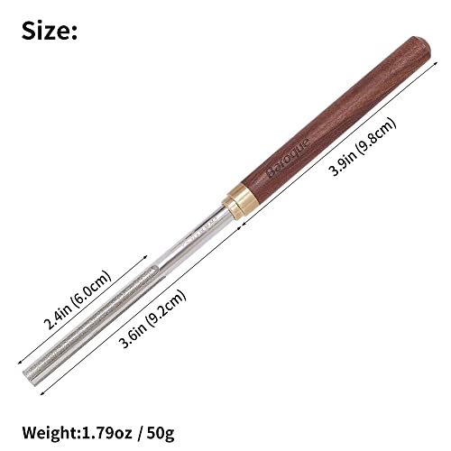 Diamond Guitar Fret Crowning File With Narrow/Medium/Wide 3 Crowning Grooves & 1 Full Flat Grit Side, Mini Guitar Fret End Crown Dressing File, Pro Luthier Repair Tool For Guitar, Bass #TOP4