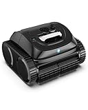 (Upgrade) WYBOT C1-01 Robot Piscina Limpiafondos y Paredes, para Piscinas enterradas y elevadas, 150min autonomía, Limpieza 4-en-1 (150m²), Navegación Inteligente & App, Blanco y Negro
