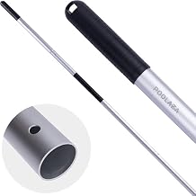 POOLAZA 10.5 Ft Pool Pole, Telescopic Aluminum Pole with Dual Grip