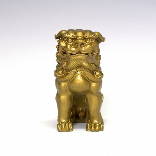 Amazon.co.jp: NO-1 風水の獅子置物（小）≪寿山石/金色≫ : ホーム