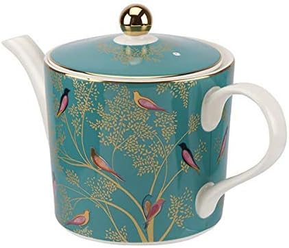 Sara Miller for Portmeirion Chelsea Teapot, Ceramic, Green, 290 x 175 x 150 cm