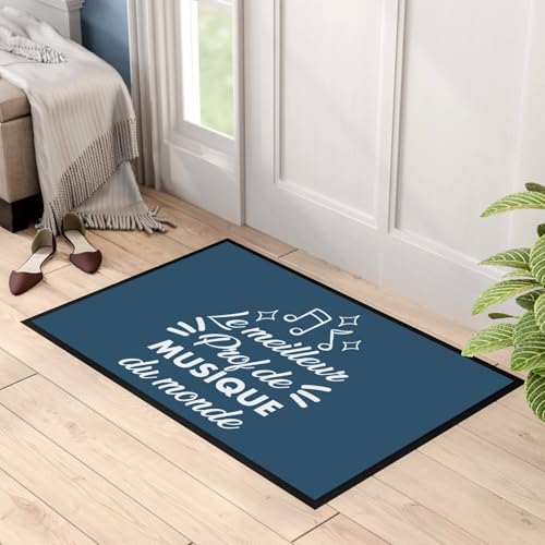 Paillasson bleu pour classe de musique et prof d'instrument - 3