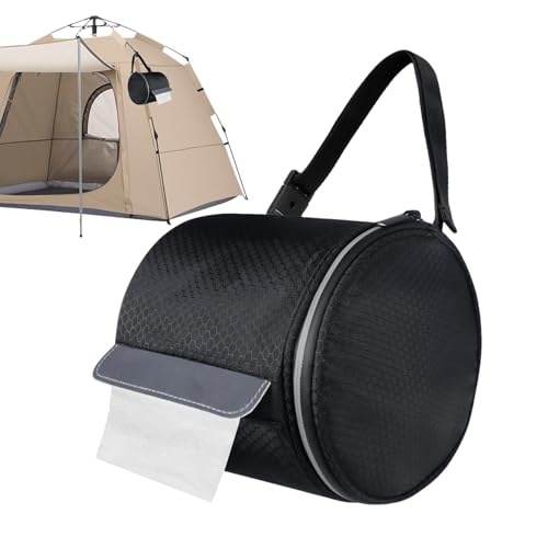 Bomefoi Reiseschentuchhalter, Autopapierhandtuchhalter,Camping-Toilettenpapierhalter tragbare Toilettenrollbezug - Papierhandtuchhülle mit Riemen, Toilettenpapierschutz für