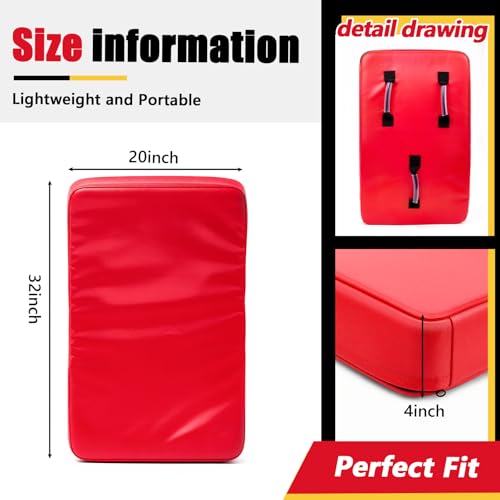 Tinideya Curved Football Blocking Pad with Handles, 32 x 20 x 4 in Denser Softer Foam Sport Tackle Shield Portable Rugby and Football Training Equipment for Blocking, Bumping and Contact Drills by Tinideya - Image 3