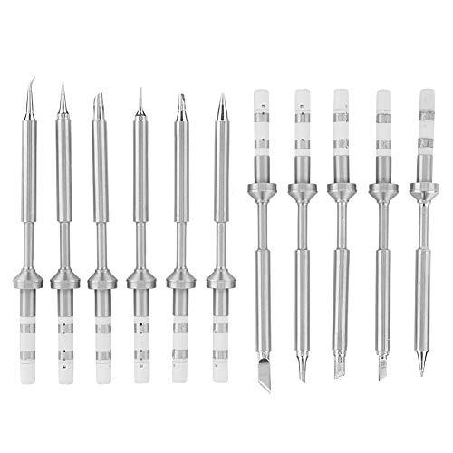 Image of Soldering Iron Tips 11Pcs Set TS100 Soldering Iron Tip Replacement Stainless Steel Pen Soldering Iron Heads Tool Mini Hot Core Soldering Iron Tip (11Pcs Set)