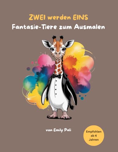 ZWEI werden EINS – Fantasie-Tiere zum Ausmalen: 50 verrückte Tiermischungen zum Ausmalen und Staunen
