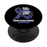 Chronisches Müdigkeitssyndrom, blaues Band PopSockets mit austauschbarem PopGrip