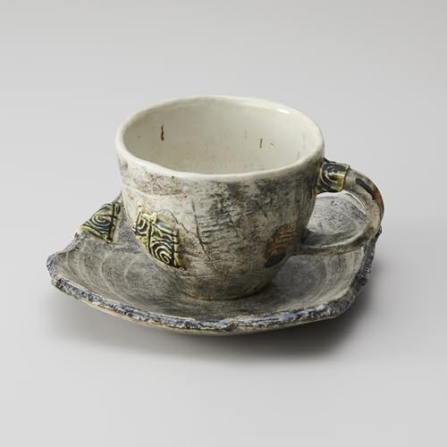 コーヒーカップ・ソーサー × 1セット 陶芸 コーヒーカップ カップ 皿 手作り ギフト プレゼント 贈答品 岩手県 陸前高田市 陸前高田 季仙窯