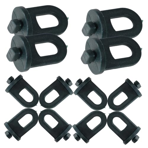 COOPHYA 100piezas Accesorios Invernadero Clips Cerchas Unidades Abrazaderas Plástico Herramienta