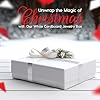 BULK PARADISE 6 Pack Cotton Fill White Cardboard Paper Jewelry Box Gift Size 3.08 x 2.28 x 1.1 Inches Perfect for Small Gifts #1