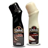 Color Zebra Quick Liquid Leather Shoe Polish | 75ml Instant Self-Shine | Polish for Shoes, Bags, Jackets & Leather Accessories | White and Black | Pack of 2