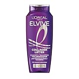 L'Oréal Paris Elvive, Champú Voluminizador, Aumento de volumen al instante, Sin Apelmazar, por 72H, Con Péptidos de Colágeno, Para Cabello Fino, Collagen Lifter, 700 ml