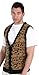 Costume Agent 80's Day Off Movie Button Up Costume Sweater Vest Halloween Costume Black and Gold Vest for Men & Women