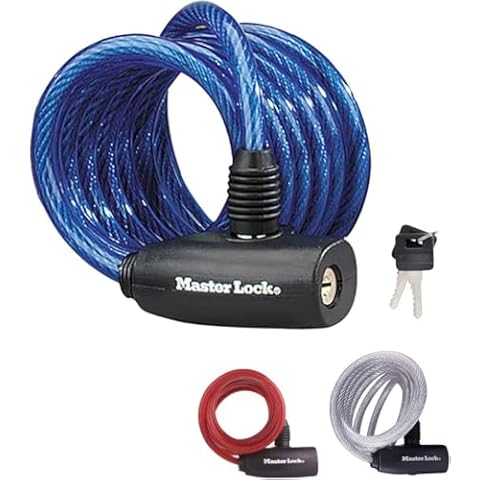 MASTER LOCK 1.8m Coiling Bike Lock Cable Cover