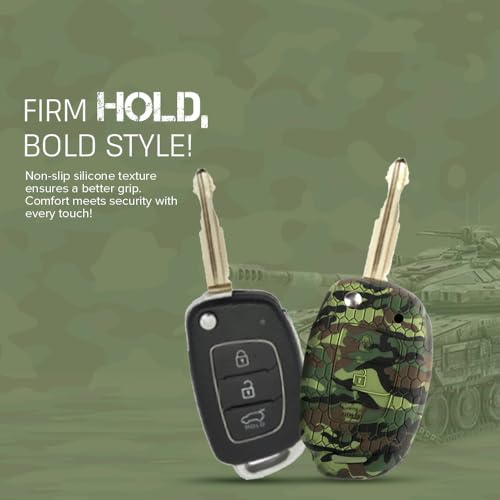 Image of Keyzone Silicone keycover Compatible for Hyundai Creta, Venue, Tucson, Alcazar, i20, Xcent, Aura, Elite i20, Active i20, Grand i10 flip Keys