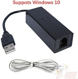 USB 56K External Dial Up Fax Data Modem Windows 10/8 / 7 /