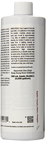 Seachem Prime - Tratamento para Aquário, Desintoxicação de Metais Pesados e Tóxicos - 500ml