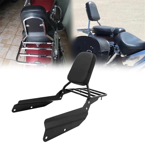 Porte-bagages arrière moto robuste avec barre sissy pour VTX1800C