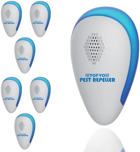 7 Pack The pest Defence ultrasonic pest Repeller Indoor (Dual CHIP System – Human & Pet Safe) Pest Repellent Ultrasonic Plug in Rodent Repellent Indoor ultrasonic for Spider Insects Roaches Rodents