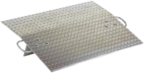 Vestil AH-3624 Hand Truck Dock Plate, Aluminum, 700-lb. Capacity, 24" Length x 36" Usable Width x 5/16" Thick