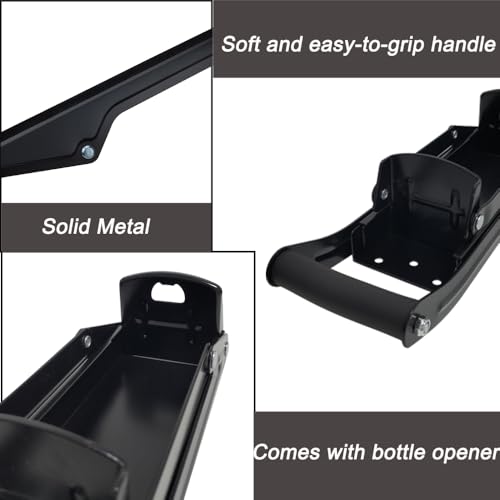 Can Crushers12 oz 16ozcans , Wall Mounted Crusher, Aluminum Can Crusher, Canned Beer And Soda Plastic Bottles, For Recycling, Manual Wall Mounted (Black)