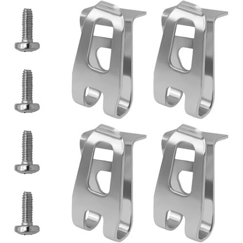 4 Stück GüRtelclip,Ersatz-Gürtelclip-Haken Aus Edelstahl,für Gürtelclip Makita Gürtelclip,Haken Halterung,Unverzichtbares Zubehör GüRtelhaken,für Bda350, Bdf343h Bdf451 Und Mehr Modell Gürtelclip