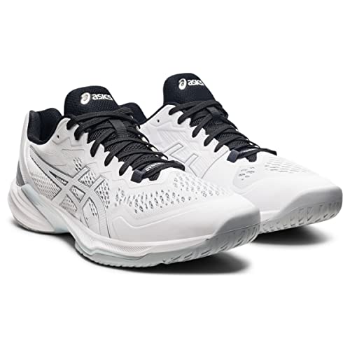 Asics Men's Sky Elite Flytefoam 2 Volleyball Shoes, 10.5, White/Pure Silver #TOP1