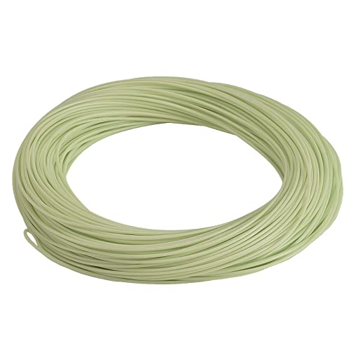 SF WF5F 100FT Fly Fishing Line Weight Forward Floating Fly Line for Fly Fishing Double Welded Loops Moss Green