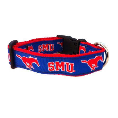 NCAA Southern Methodist Mustangs Dog Collar, Team, Small