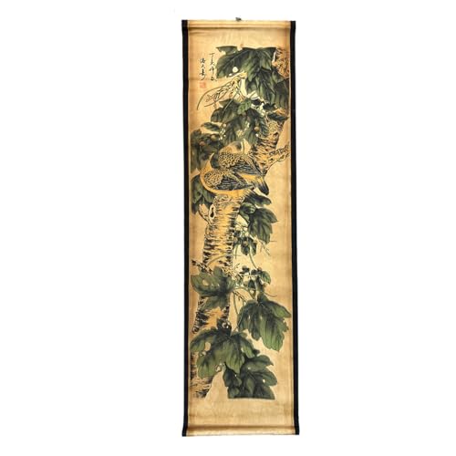 Wall Art Poster Prints Painting Japan Autumn Dove Tree