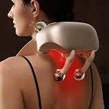 Automatisch Nekmassagekussen, Verwarmd Massagekussen, Verwarmingsbereik: 45-55 °C, 10 Minuten Slimme Timer, 3 Massagestanden, Voor Het Verlichten Van Spierspanning