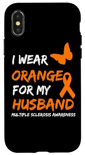 I Wear Orange For My Husband Multiple Sclerosis Ribbon �X�}�z�P�[�X iPhone X/XS �p