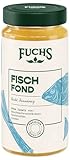 Fuchs Gewürze - Fisch Fond, Für köstliche gewürzte Gerichte und raffinierte Saucen, Ohne Geschmacksverstärker, Farbstoffe oder Palmfett, 400 ml im wiederverschließbaren Glas