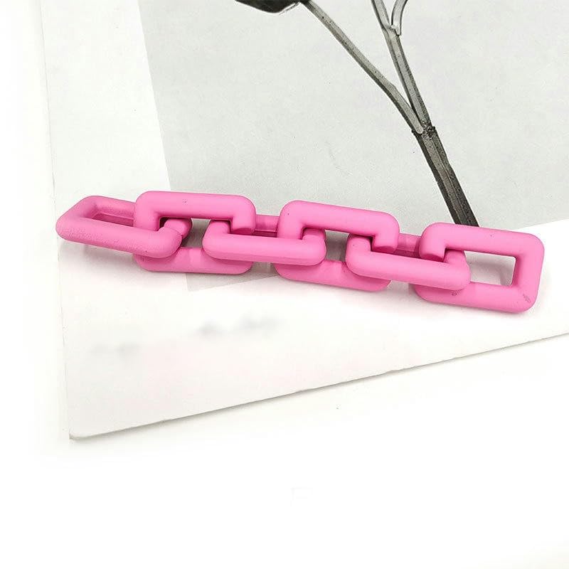 20 x 30 mm 100 szt. gumowa farba matowa kwadratowa akrylowa pierścienie łączące akrylowe złącza ogniwa plastikowe ogniwa łańcucha do produkcji biżuterii łańcuszek na telefon