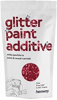 Hemway Glitter Paint Additive FINE 1/64" 0.4mm Emulsion/Acrylic Water Based Paints Wall Ceiling