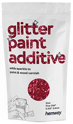 Hemway Glitter Paint Additive FINE 1/64" 0.4mm Emulsion/Acrylic Water Based Paints Wall Ceiling