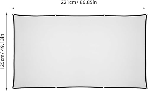 Miniatura 2 de Pantalla de proyección blanca del poliéster para el uso al aire libre interior del teatro con la superficie suave de la arruga