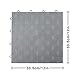 VEVOR Garage Floor, Durable Interlocking Floor Tiles, 25 Pack, Non-Slip Diamond Plate Garage Tiles, Support up to 55,000 lbs for Car Garage, Basements, Gyms, Repair Shops (12 x 12 inch, Silver)