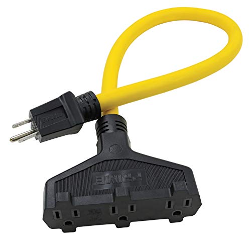 Best Promo Prime AD050802 Triple-Tap Adapter, Yellow