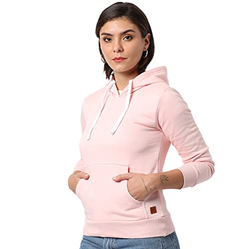Image of Campus Sutra Women cotton Premium Zipper Hoodie-Grey