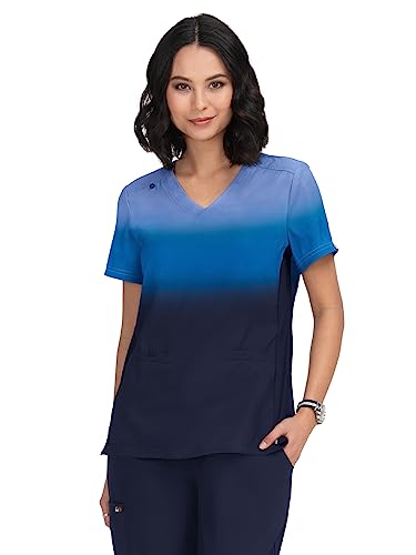 Navy Ombre Reclaim Placement Top by koi