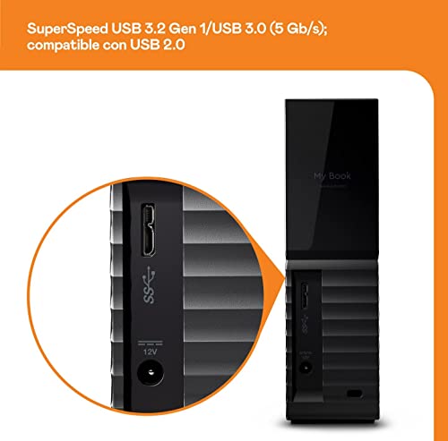 Western Digital 6TB Disco Duro Externo de Sobremesa, con USB 3.0 , Negro