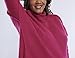 Motherhood Maternity Women's Long Sleeve Mock Turtleneck Pregnancy Knit Sweater, Cabaret, Medium