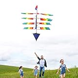 cometa barco Fuerte y duradero, fácil de volar, imagen de patrón, ambiente, simple, colores brillantes, muy buena para volar, puede volar más de 500 metros.