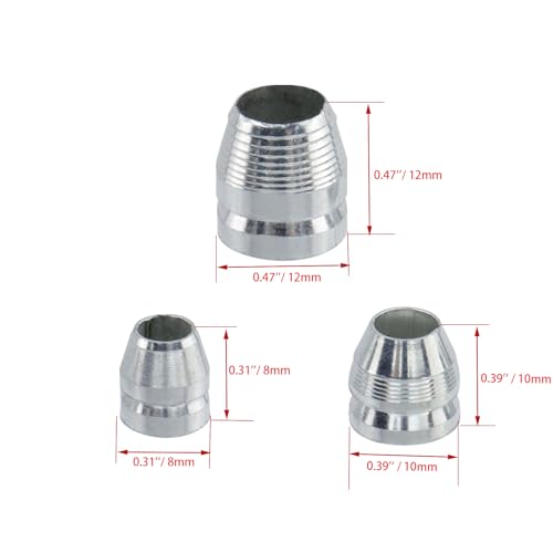 Pastlla 30pcs Round Axe Handle Wedge Kit, Safety Metal Round Steel, Metal Mauls Handle Wedges for Axe Hammer Sledge Reinforcing (0.31/0.39/0.47 Inch)