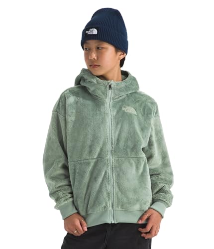 Image of THE NORTH FACE Girls' Osito Full Zip Hoodie | Fleece Hooded Jacket With Hand Pockets & Durable Ribbed Collar
