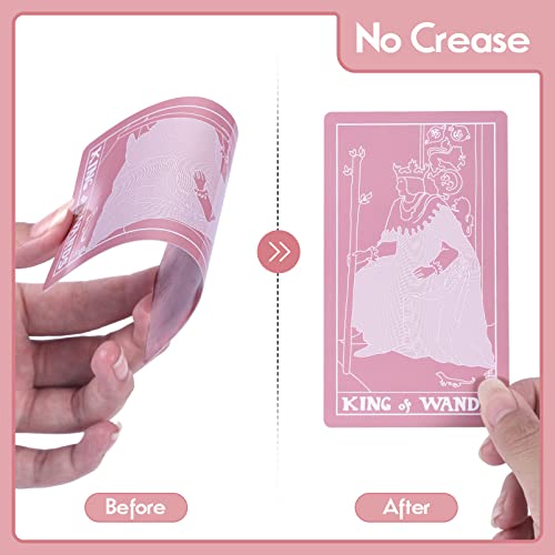 Erbacan Classic Pink Tarot Cards with Guidebook-Tarot Cards for Beginners-Learining Tarot Deck with Guidebook(Free Pouch Bag)